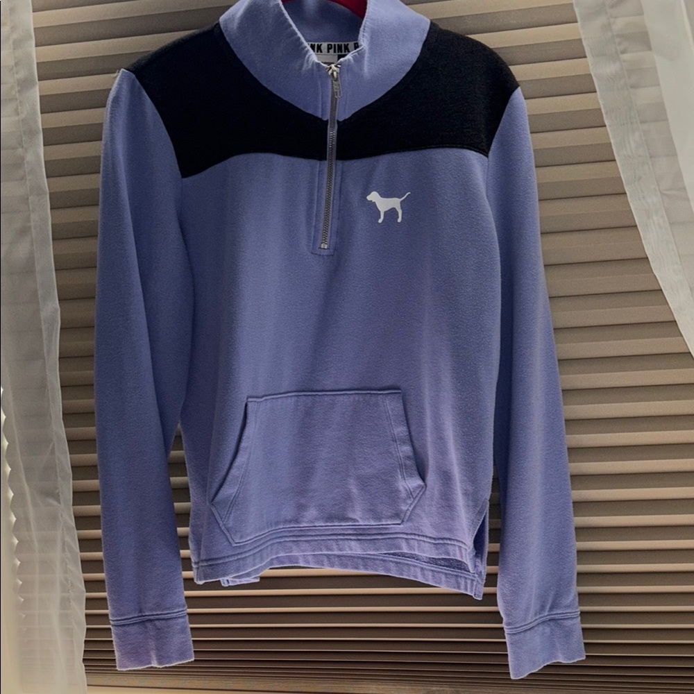 PINK Victoria's Secret Black and Purple Sweater